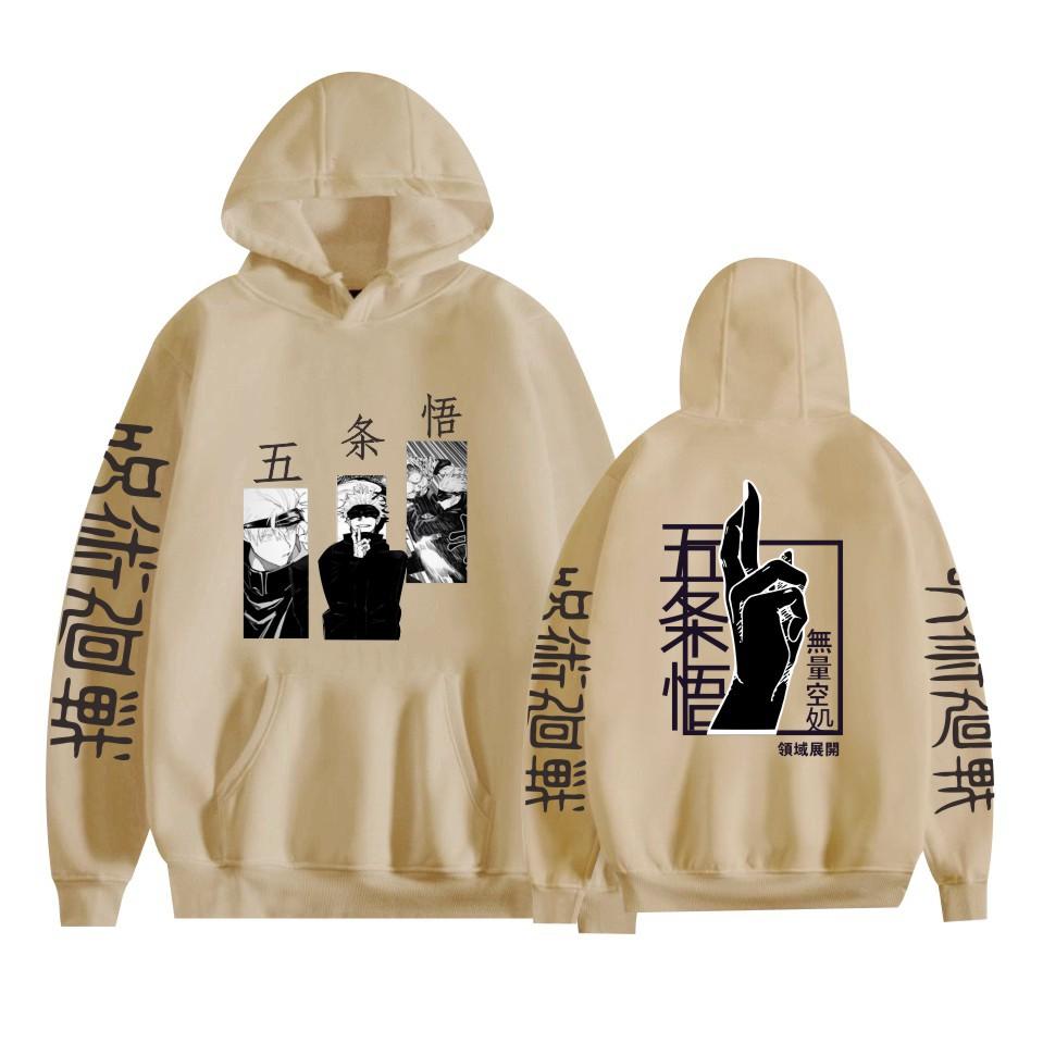 Аниме джудзюцу кайсен толстовка Gojo Satoru Harajuk толстовка мужская уличная мода повседневная одежда весна-осень