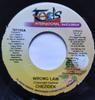 7-дюймовая пластинка CHEZIDEK - Wrong Law 101105 Tad's Record Ямайка Регги, Ска и Даб Б/У