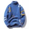 Sweaters Men 2024 Winter Letter Pattern Thick Sweater Men Student Youth Sweaters Autumn Men's Wool Pullovers Size M-3XL