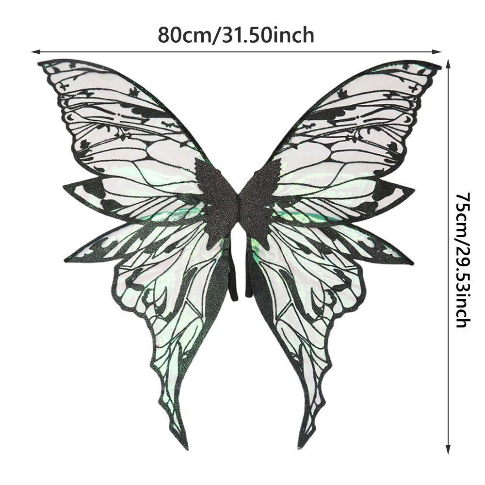 Легкие, красочные, сверкающие ангельские крылья для костюма, подходящие для женщин и девушек.