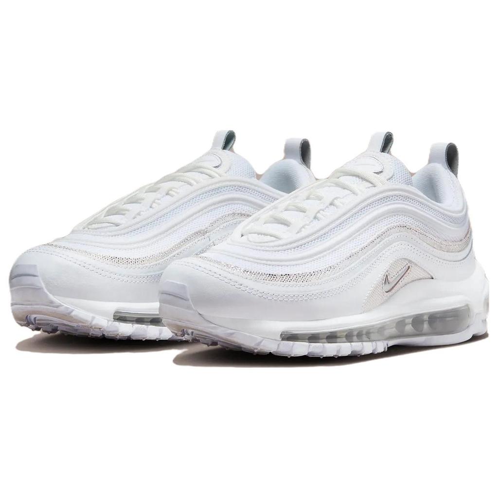 Nike Air Max 97 White Chrome Reflective Women Sneakers Platinum-Tint Metallic-Silver FQ8889-100