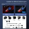 X7 Мотоциклетная гарнитура для шлема Стерео Bluetooth Hands Free Звонки Водонепроницаемая с трехцветной подсветкой Жесткая и мягкая гарнитура