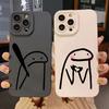 Cute Cartoon Matchman Silicone Phone Case For IPhone 16 15 14 13 Pro Max 12 Mini 11 Pro XS XR X 7 8 Plus SE Case