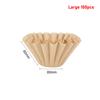 50/100 шт. Бумажные фильтры для кофе пуровер 50 листов; Подходит для кофейной воронки B75 и воронки-волны на 1-2 чашки, бумажные кофейные фильтры