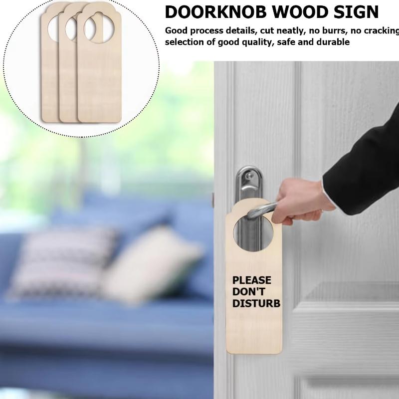 Wooden Hanging Sign Unfinished Crafts Wood Chip Decorations Suitable For Door Hanging Decoration Wooden Blank Bookmarks with Tas