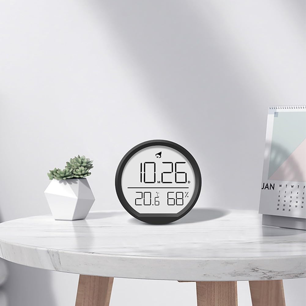 Часы-термометр-гигрометр, часы-измеритель температуры и влажности, домашний электронный будильник для дома, офиса, гостиной