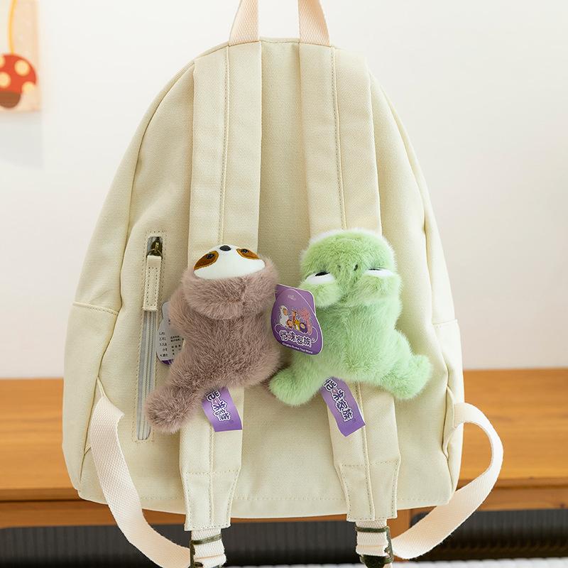 Милая бренчащая капибара, наклейка на холодильник, плюшевая игрушка, лягушка, вест-хайленд, подвеска для автомобиля, ленивец, магнитное украшение