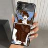 Чехол для телефона Jujutsus Fushiguro Toji из жесткого ПК для Samsung Galaxy Z Flip 7 6 5 4 3 Черный ZFlip7 ZFlip6 Flip5 Flip4 Flip3 5G Печать Co