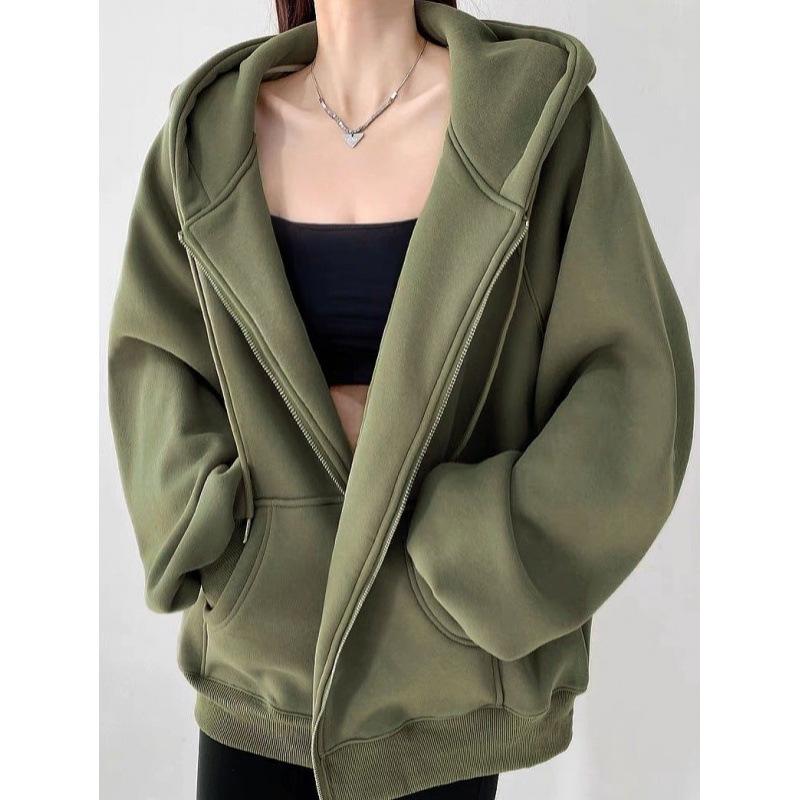 Женская толстовка с капюшоном из плотной не скатывающейся ткани на бархатной подкладке — свободная, повседневная, облегающая, миниатюрная, куртка-кардиган на молнии