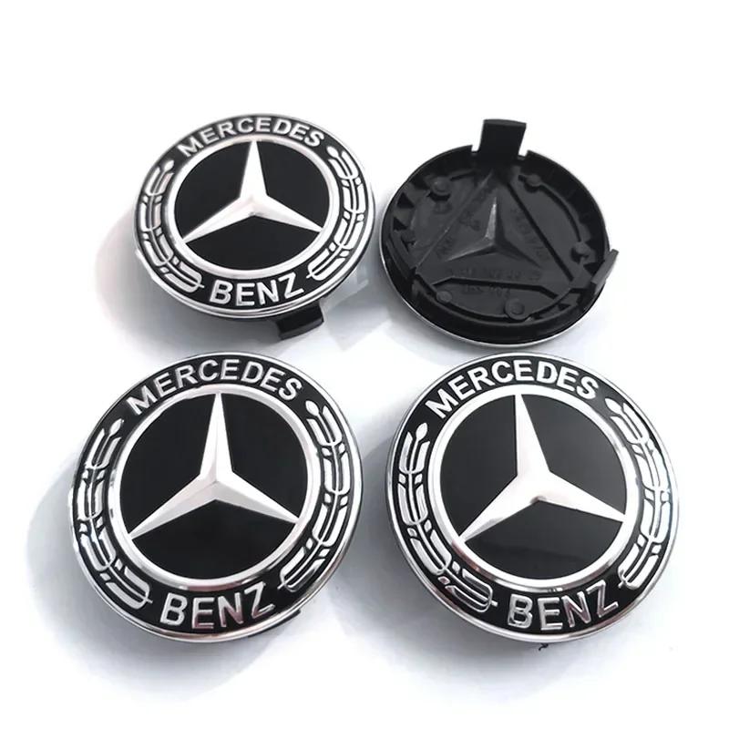 Для Mercedes Benz 4 шт. 75 мм колпачки ступицы колеса Mercedes Benz для Mercedes Benz B/C/E/S Класс A Класс C200L GLC GLK CLA W126 Авто