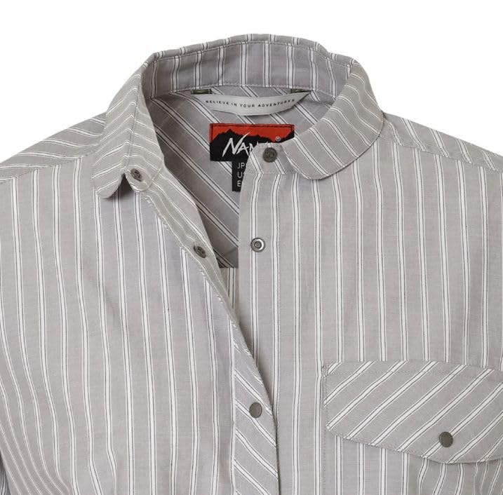 NANGA Spring Stripe Shirt WM Size GRY (Women's)