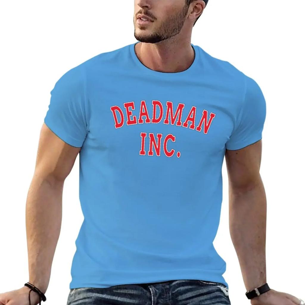 Cheavyweight streetwear anime clothes DEADMAN INC. Classic Essential T-Shirt sublime Short sleeve tee designer shirt