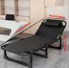 Portable Outdoor Folding Bed & Lounge Chair with Headrest,  Camping Furniture, Lightweight Free Installation for Beach Poolside