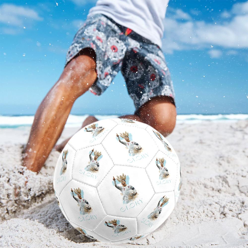 Cristiano Ronaldo Size 5 Soccer Football Machine-Stitched Indoor/Outdoor Training and Matches Unique Gift for Soccer Lovers
