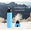 Folding Silicone 600ml Cycling Water Cup Portable Environmental Protection Shatterproof Silicone Water Bottle Outdoor Sports Silicone Water Cup