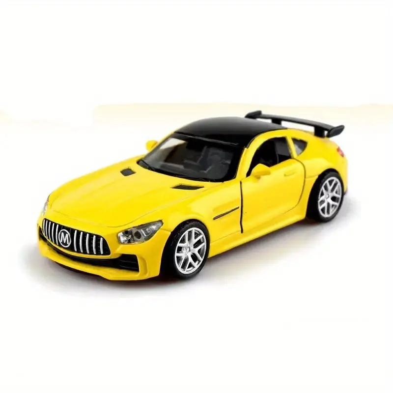 Масштаб 1/36, гоночный автомобиль Benz AMG GT из сплава, литая под давлением модель игрушечного моделирования, модели транспортных средств с откатным механизмом, игрушки для детской коллекции, подарки