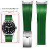 Ремешок для часов Для Tudor Biwan Black Bay серии M79230R M79363N Металлический Изогнутый Конец порт Резиновый Ремешок для часов 20 мм 21 мм 22 мм