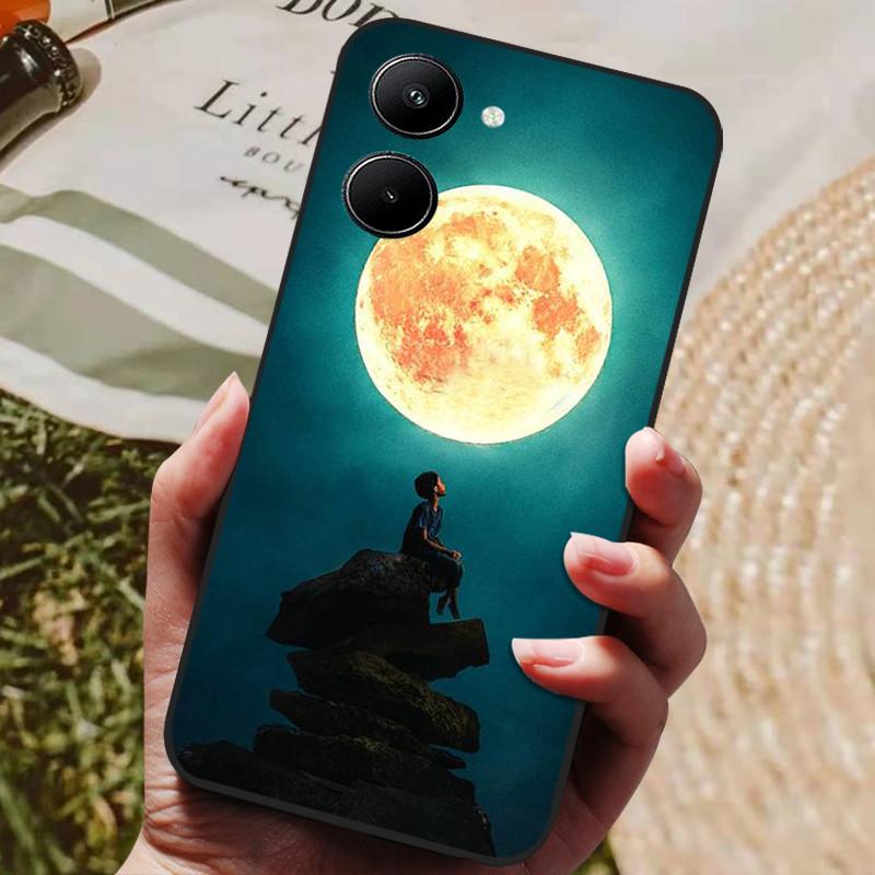 Чехол для Realme 10 4G Черный Мягкий Силиконовый Ударопрочный Чехол для Телефона Realme 10 2022 Чехлы для Телефона Realme10 C33 C 33 4G Защитные Fundas