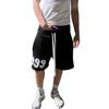 Men Women Loose Fit Cotton Jogger Shorts Hip Hop Style Casual 5/8 Length Streetwear Pants