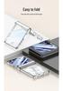Чехол для Samsung Z Flip 8: Прозрачный, Магнитный, Беспроводная зарядка, Мягкий дизайн с подушками безопасности, Однотонный.