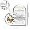Acrylic Heart Memorial - Comforting Sympathy Gift for Loss of Loved One