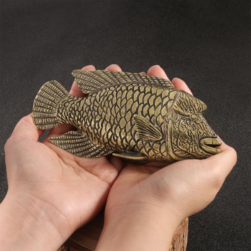 Animal Statue Figurine Retro Wrasses Statue Figurines Sculpture Tabletop Centerpieces Home Decors Collectibles Figurine