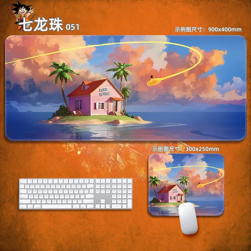 Аниме Коврик для мыши Dragon Ball Кожаный коврик для мыши Устойчивый Маленькие мальчики Защита запястья Коврик для клавиатуры Настольный коврик Анимация Сон Гоку Декоративная скатерть