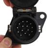 15pin Trailer Plug Socket 24V 15pin Trailer Connector Adapter Stable Performance for  Boat RV Trailer Adapter Plug Socket
