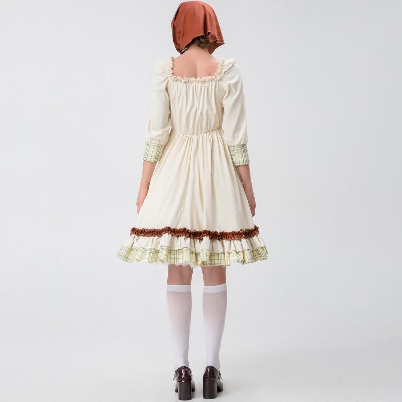 Halloween Costume Dress Women Wolf Grandma Match Girl Beer Party S-XXL Role Play Festive Supplies
