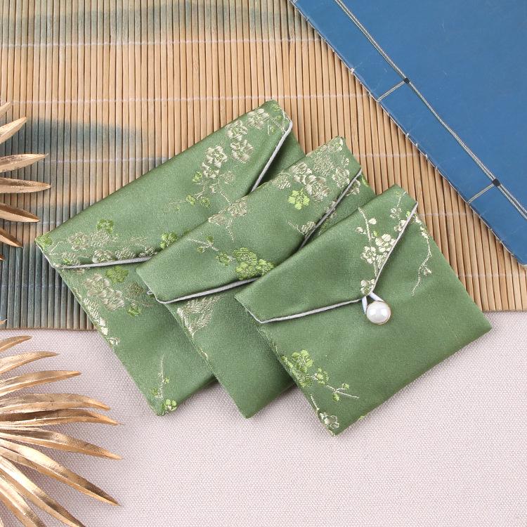Custom Zipper Brocade Jewelry Pouch for Prayer Beads & Bracelets