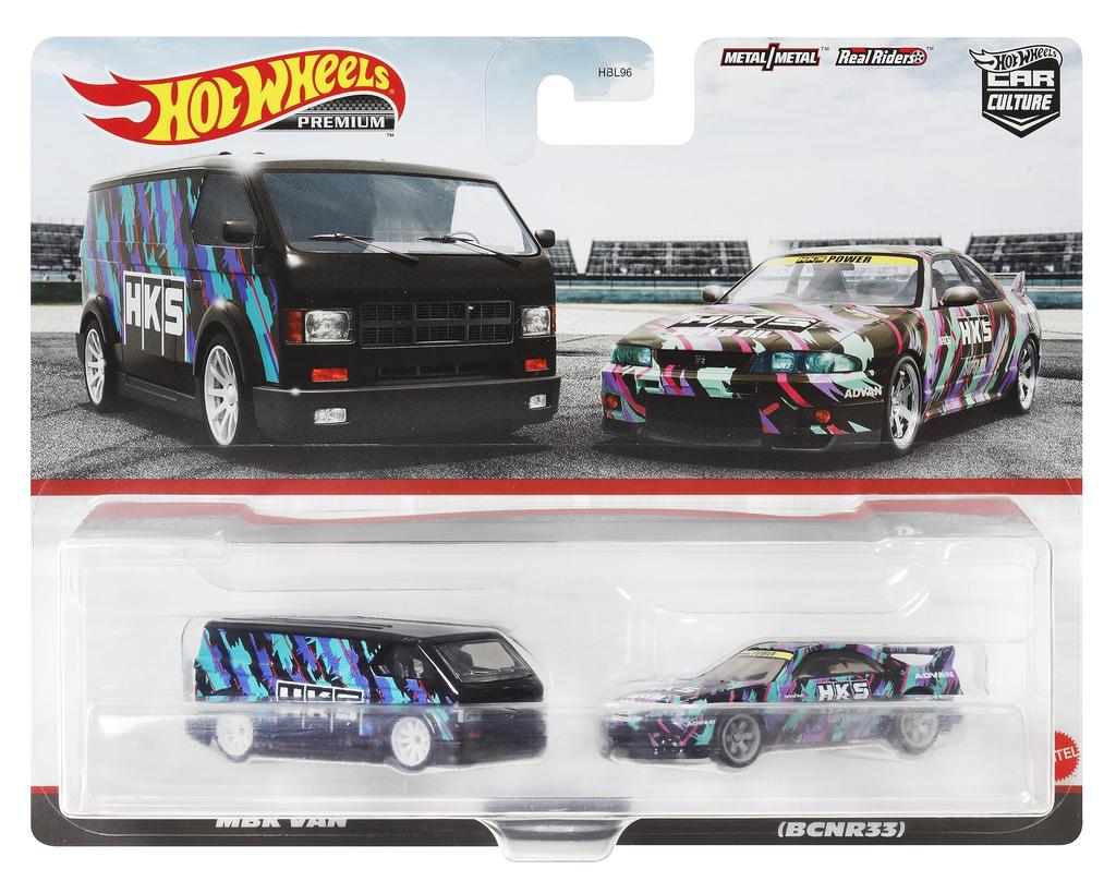 Hot Wheels Premium 2 Pack Nissan Skyline MBK Van 2007 года и HKF53 GT-R (BNCR33) / [3 вверх]