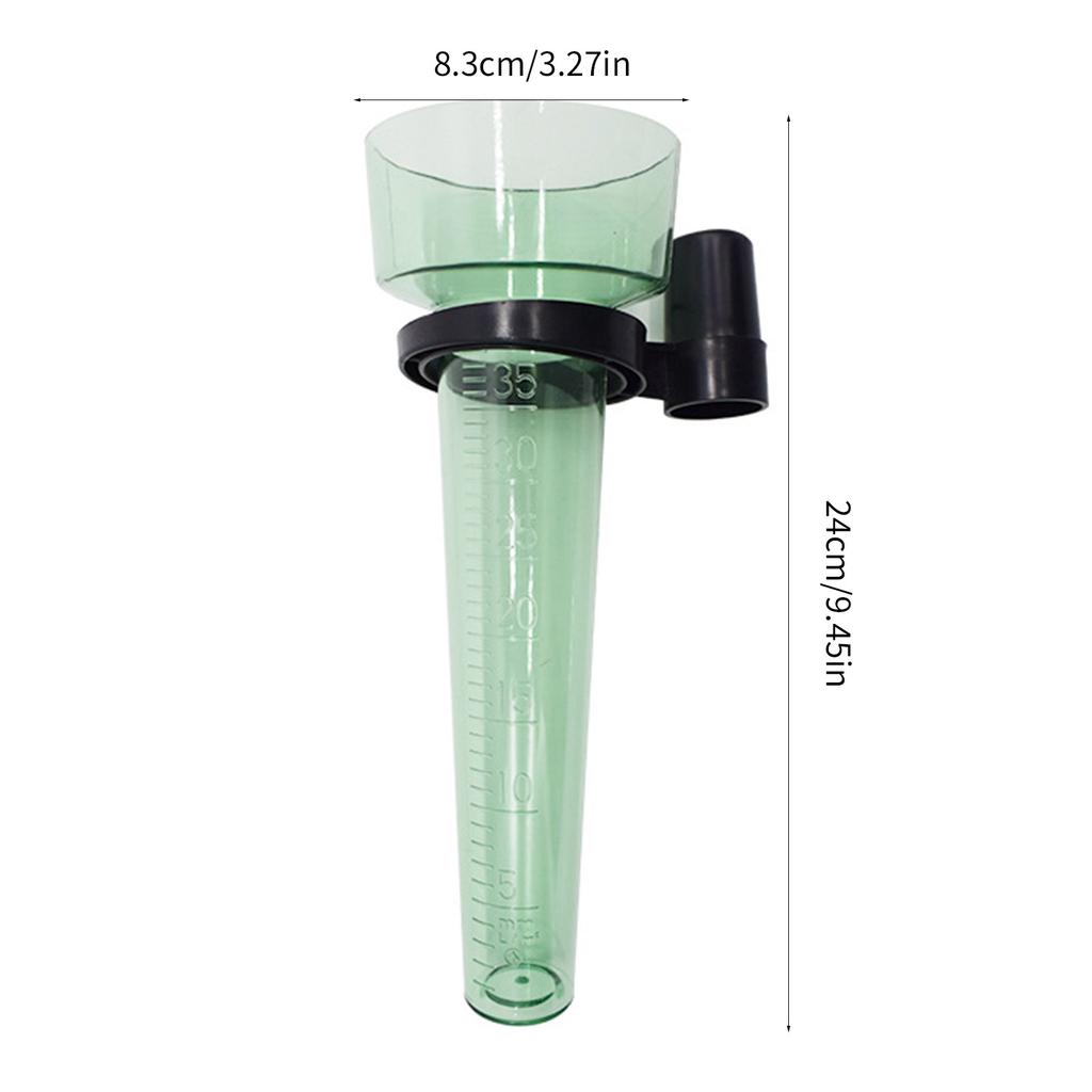 35ml Capacity Rain Gauge Outdoor Detachable Glass Rain Gauge with Stand Ground Rain Meter Rainfall Gauge