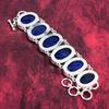 Burmese Blue Sapphire Bracelet Jewelry, Extraordinary Gemstone, 925 Solid Sterling Silver Jewelry, Handmade Sapphire Jewelry, Women's Special Gift