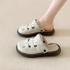 Literary and Artistic Hole-wearing Sandals, New Summer Thick-soled Two-wearing Hollow Bag Head and Half-dragging Sandals, Women