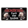 The Exploited Fuck The System Number Plate Sign