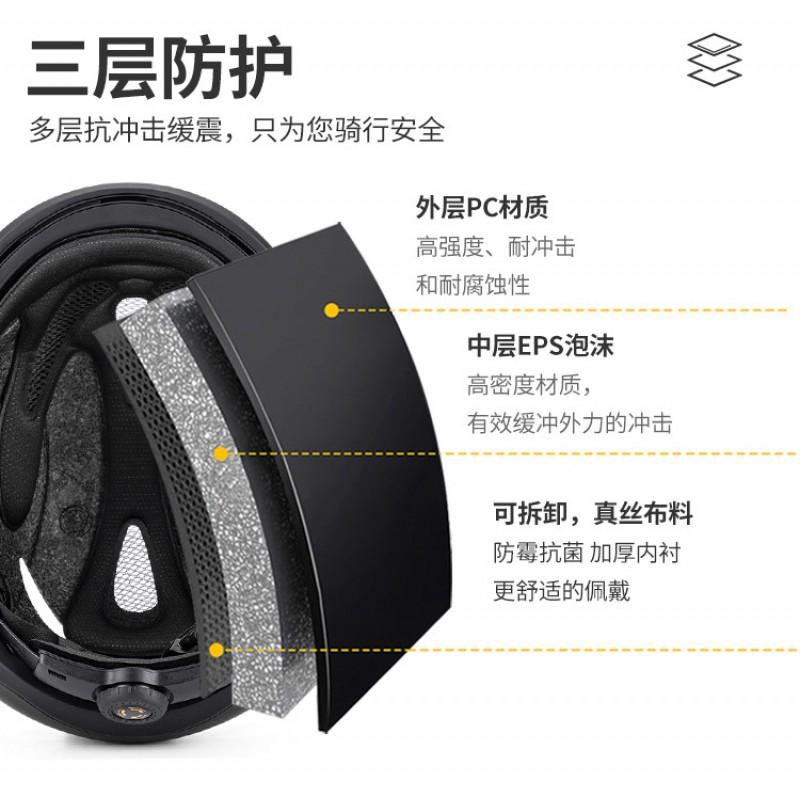 Smart Cycling Helmet With Front Rear Turn Signals LED Lights Urban Commute Night Riding Safety