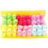 36Pcs Chick Figurines Hard to Fade Create Atmosphere Lightweight Pretty Easter Colorful Chicks Ornaments Gifts