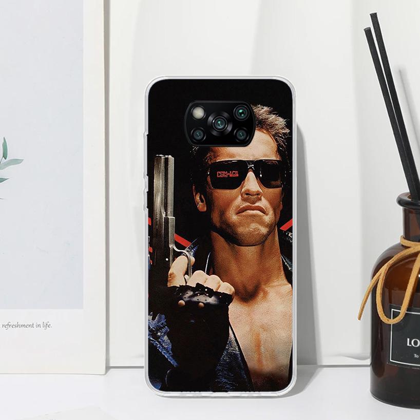 Arnold Schwarzenegger Terminator Phone Case For Xiaomi Poco X7 X6 X5 M7 M8 Pro F7 Ultra Redmi 15C 15 13C 13 12C 12 10 10C 10A Ar