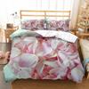 Комплект пододеяльника Petal King Queen Full Size Красивый цветочный узор Полиэстеровый чехол для одеяла для детей, подростков, взрослых Постельное белье