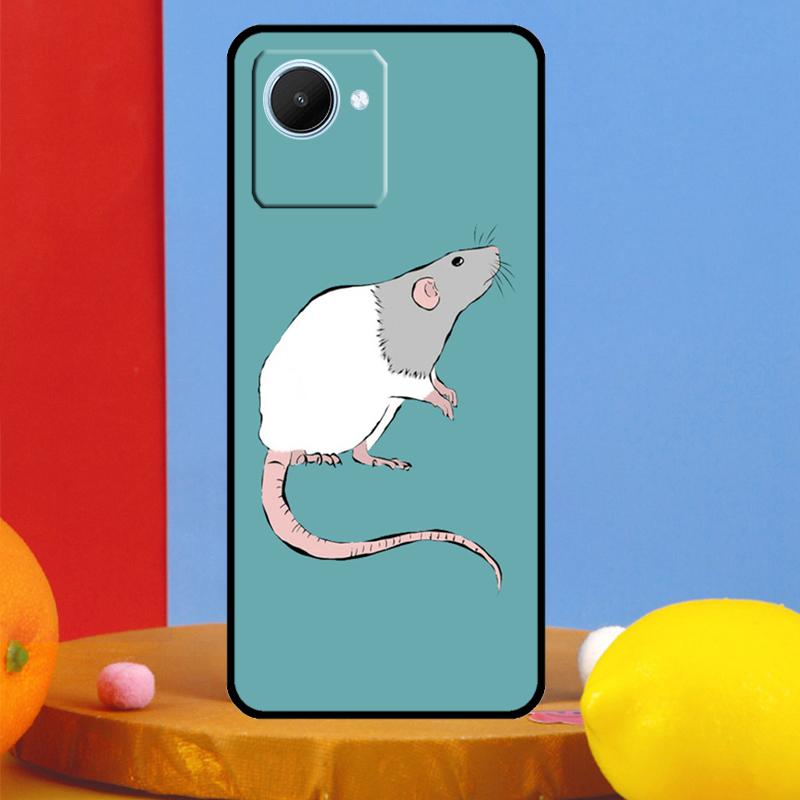 Cute Cartoon Animal Rat For Realme GT5 GT Neo 6 9 10 11 12 Pro Plus C21Y C25s C30 C31 C33 C35 C51 C53 C55 C67 Case