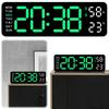 Sleek Modern Digital Alarm Clock with Large Number Display USB Charging and Temperature Date for Home Office Use