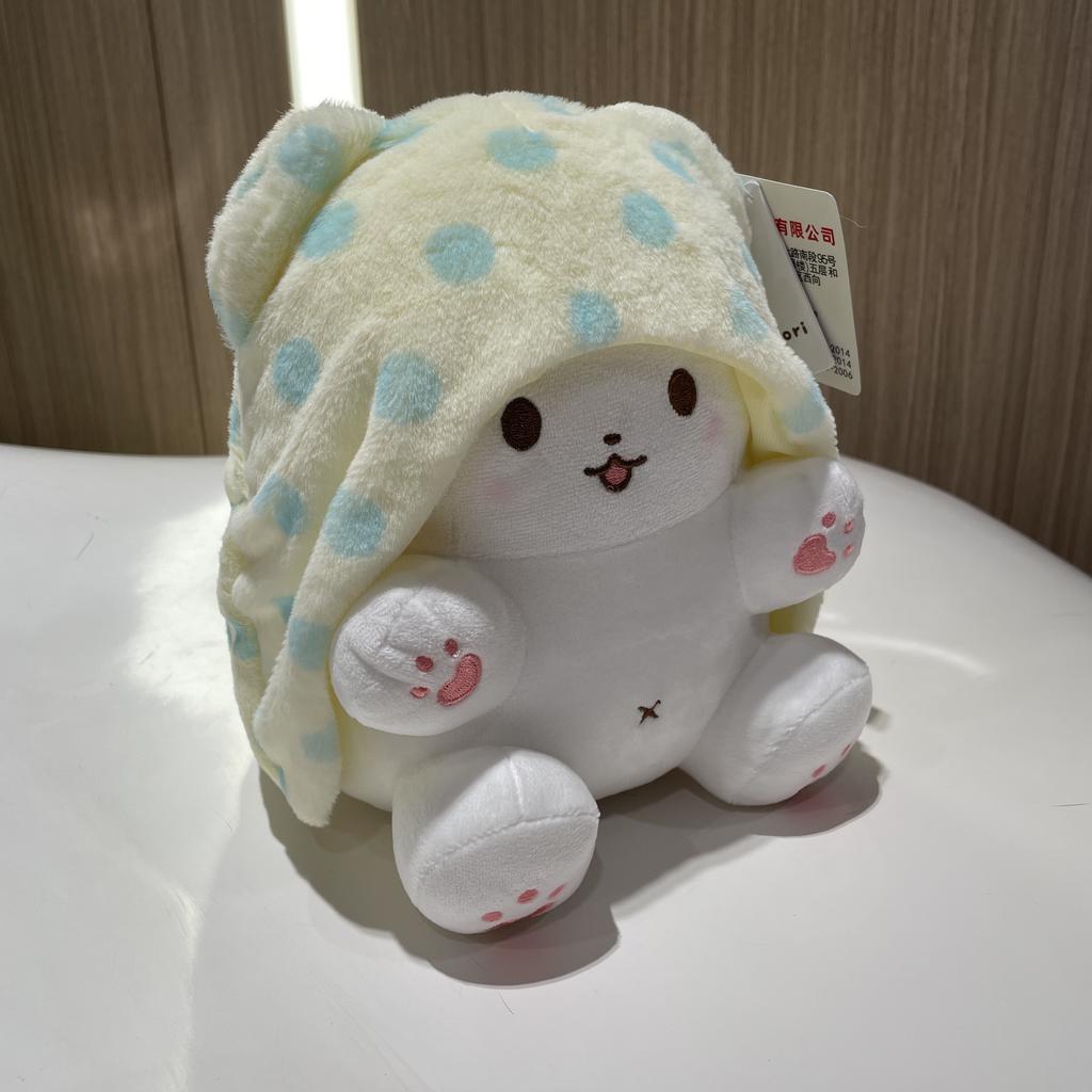 Оригинальное одеяло Sanrio Marumofubiyori Плюшевая кукла-медведь Hello Kitty Игрушки Плюшевая подушка-игрушка Melody Kuromi Плюшевый кулон Подарки