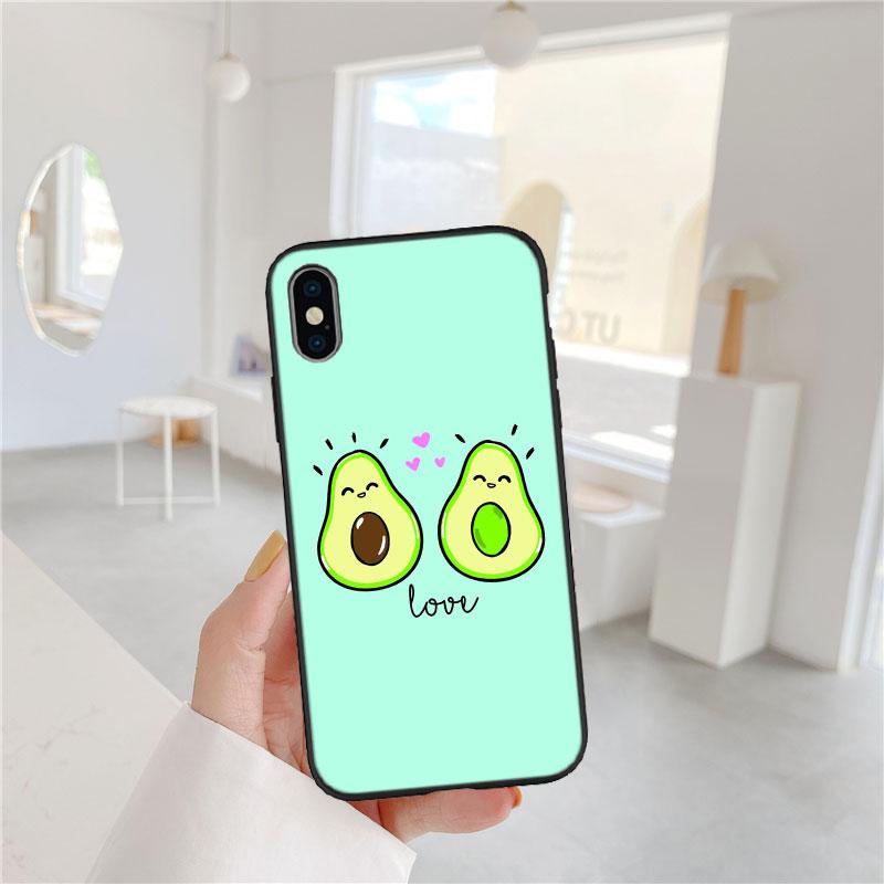 CJ13 Avocado fruit art Phone Case for Samsung Galaxy A11 A12 A13 A15 A52S A53 A55 A56 A70 A71 A72 A73 F06 F16 F56 S10 Plus S10e