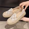 Lace Fisherman Shoes Women's Spring New Linen Woven Shoes Women's Casual Breathable Flat-soled Single Shoes