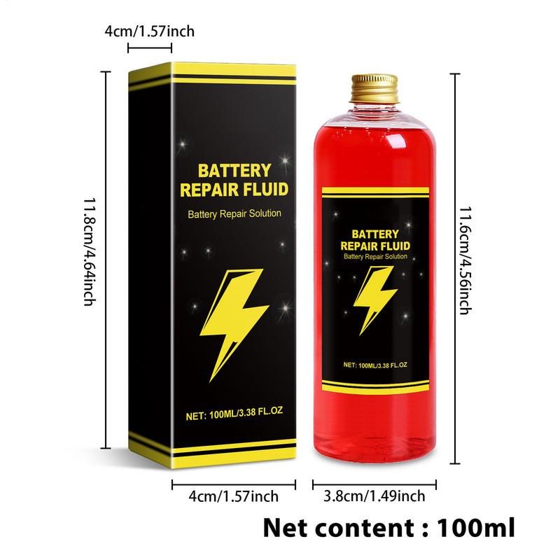 100ml Electric Vehicle Car Battery Repair Fluid - Battery Restore Liquid Cleanse Maintenance Solution To Enhance Performance