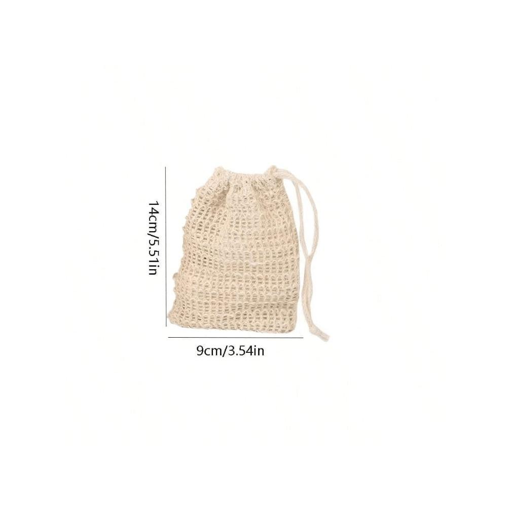 Мешочек для хранения мыла, Сизалевый мешок для мыла со шнурком и, Мешочек для хранения мыла, Завязанный мешок для мыла для душа для вспенивания и сушки, Аксессуары для ванной