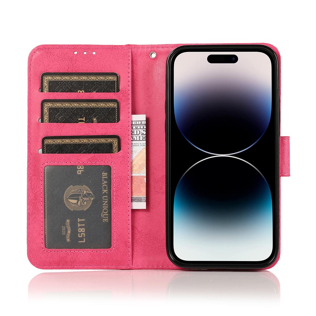 Съемный кожаный чехол-кошелек с магнитной застежкой в ​​стиле ретро 2 в 1 для iPhone 15 14 13 12 Pro Max 14 Plus для Samsung S23 S22 S21 Ultra Plus A13 A14 A52 A72