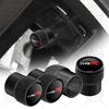 Car Decor 4Pcs Type R Typer Logo Car Wheel Tire Valve Caps Stem Caps Dust Proof Covers For Honda Odyssey Accord Civic CRV Jazz