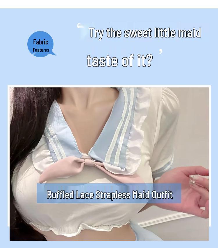 Женский сексуальный комплект нижнего белья школьной формы JK «Чистая любовь» со сладкой съемной суперкороткой юбкой