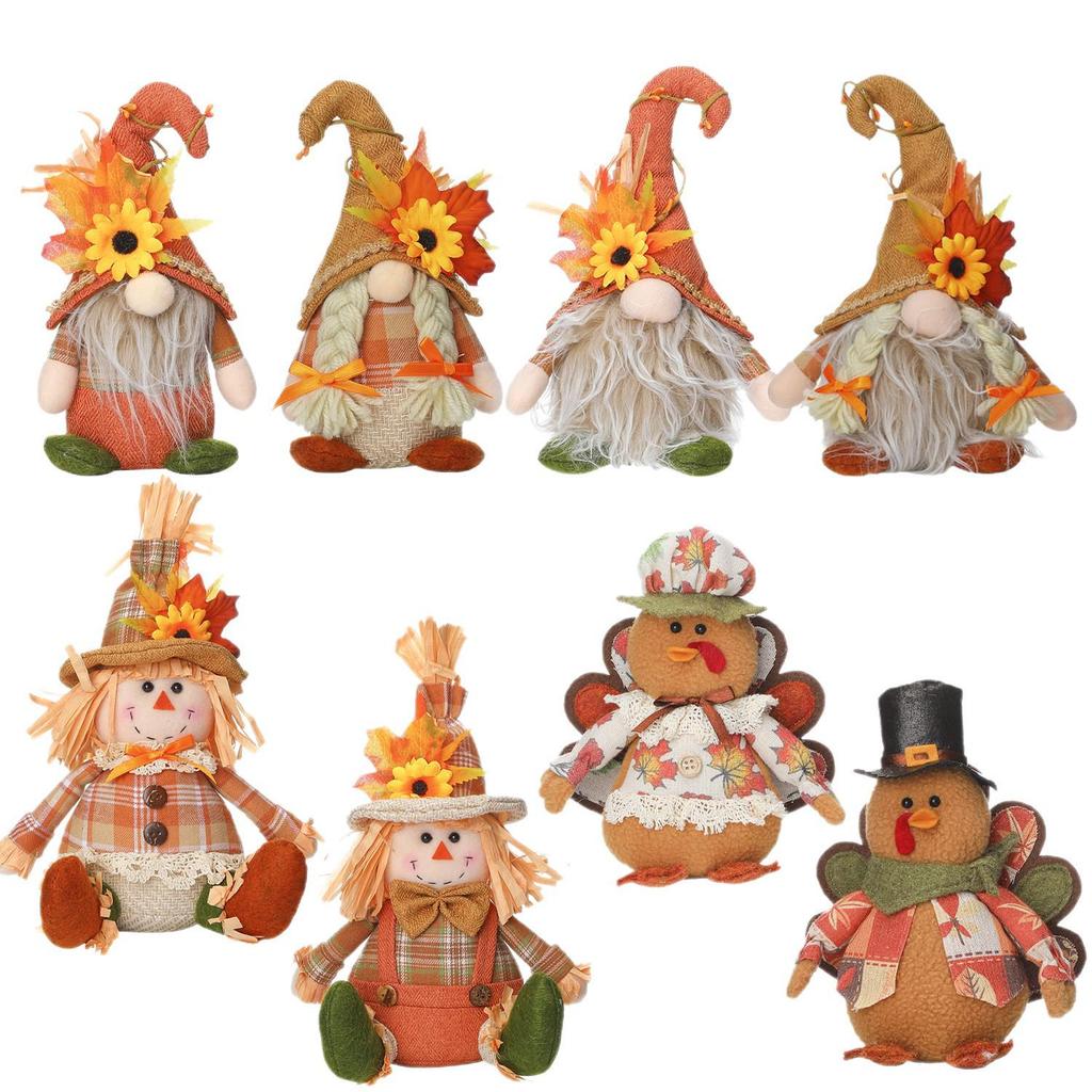 Орнаменты для дисплея «Рудольф и индейка» на День благодарения